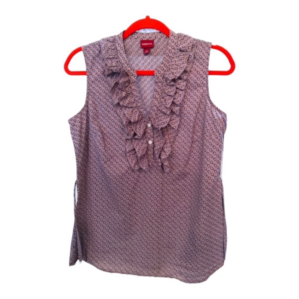 Merona sleeveless ruffle top